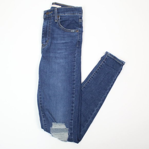 Levi's Denim - Levi's Womens 25" Mile High Super Skinny Distressed Ripped Jeans